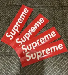 Supreme ステッカー 4枚セット 赤