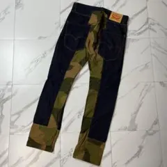極美品 ジュンヤワタナベマン LEVIS 解体再構築 迷彩 カモフラ デニム S