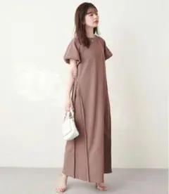 natural couture ナチュラルクチュール2WAY リップルワンピース