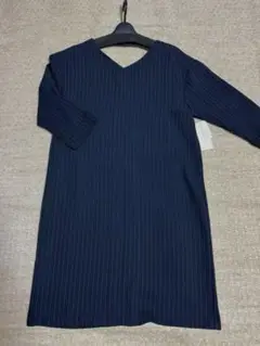 ☆新品☆ストラ Stola.きれいめ♪ピンストライプ バックボタン ワンピース