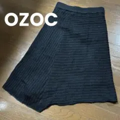 ★OZOC★オゾック ニットスカート 黒 暖かくて軽い 38サイズ キラキラ