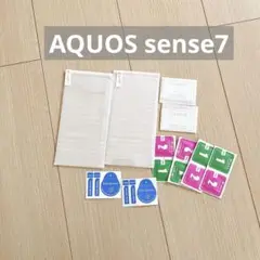 AQUOS sense7 ガラスフィルム 2枚 + カメラフィルム 2枚
