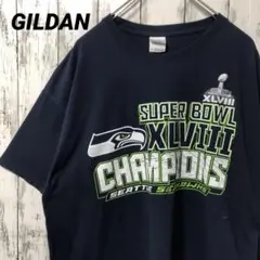 C2343 GILDAN 海外古着 Tシャツ スーパーボウルチャンピオンズ
