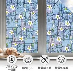 【新品】窓用フィルム 2枚 ガラスフィルム 目隠しシート UVカットシート
