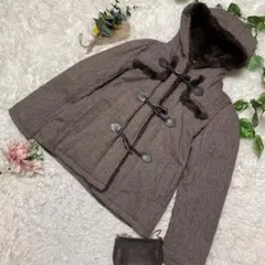 美品 ニューヨーカー ダッフルコート グレー フェザー 大きいサイズ 11 L