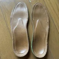ブラウンレザーインソール グリーンソール付き