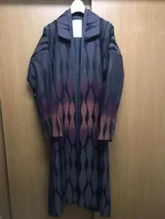 matohu マトウ　長着　今チェック　ロングコート　メンズMM matohu マトウ 長着 今チェック ロングコート メンズMM