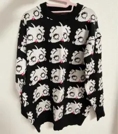 美品 Betty Boop ニット 黒