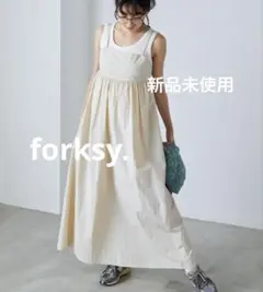 最終値下げ♡ナイロンバックデザインギャザーキャミワンピース新品未使用