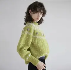 searoomlynn NPL HMハイネックwaveカウチンニット SeaRoomlynn - searoomlynn NPL HMハイネックwaveカウチンニット