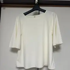 *値下げ＊ クレープジャージーT（5分袖）　ユニクロ　S