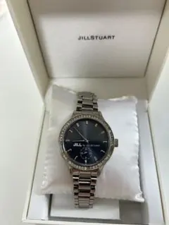 JILLSTUART ネイビー スワロフスキー腕時計　希少限定品クォーツ
