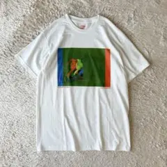ビンテージ 00s front print tee RONALDO L 白