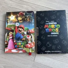 ☆非売品☆スーパーマリオ　ブックノート　ポストカード　ジップロック付