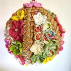 ボールブーケ　つまみ細工　七五三　和装　ウエディング　撮影