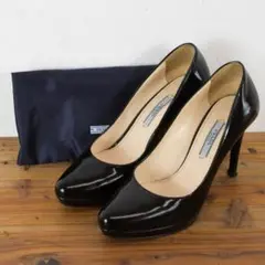 PRADA プラダ ハイヒール パンプス パテント ガラス レザー エナメル