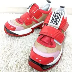【美品/希少】SERGIO ROSSI スニーカー 39 エナメル 紐なし