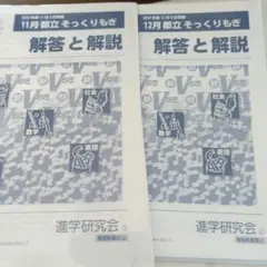 そっくりもぎ　都立　解答と解説 2024年 11月 12月　おまけ付き