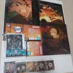 【新品未開封】一番くじ鬼滅の刃～上弦の参～ミニビジュアルポスター3種
