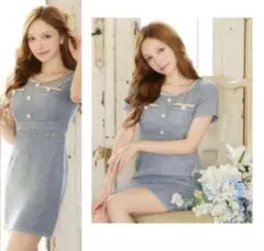 dazzystore♡ツィードキャバドレス