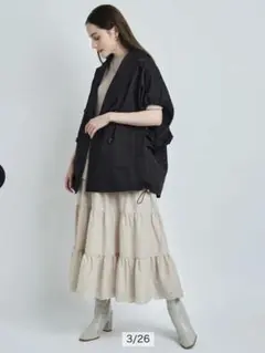 CADUNE カデュネ ビッグベスト ネイビー M