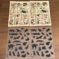 猫シール　4枚セット