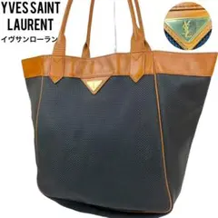 ✨良品 イヴサンローラン ショルダーバッグ PVC レザー カーフ 肩掛け 黒