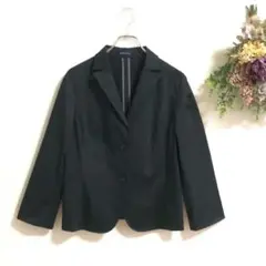 【良品】NEWYORKER セットアップスーツ　スカート　黒　春夏b911