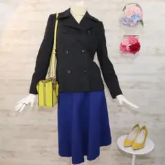 ANAYI アナイ カシミヤ混ピーコート S チャコールグレー ほぼ未使用