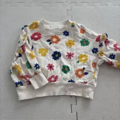 花柄トレーナー　90