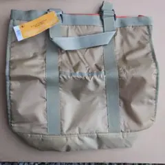 新品未使用　リバーシブルジャンボトートバッグ ベージュ 39×44×14.5cm