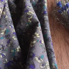 ラスト❣️表微起毛コットンき生地 ダークパープル 幅150×160cm