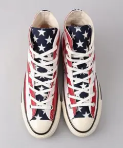 【未使用品】コンバース オールスター USスター＆バースハイカットスニーカー