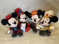 ディズニーランド ミッキーアンドカンパニー ペアぬいぐるみ4体セット