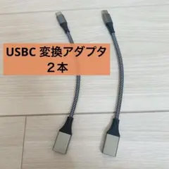 USBC 変換アダプタ　アダプター　type C ケーブル　2本