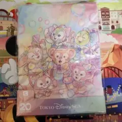 ディズニー ダッフィー カラフルハピネス Tシャツ Lサイズ