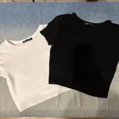ZARA 美品‼︎2枚セット Sサイズ　クロップド