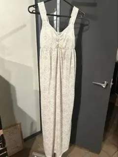 パット付きキャミロングワンピース M-L