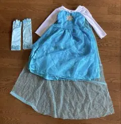新品未使用　エルサ　ドレスと手袋セット