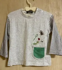 klädkäp グレードスコープ　虫刺繍付きTシャツ　90cm