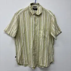 POLO ストライプイエロー 半袖シャツ L ◾️18
