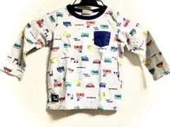Miki House 車両柄 長袖Tシャツ 90