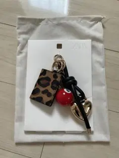完売品　ZARAマルチチャームコインケース付きキーホルダー【新品、未使用】