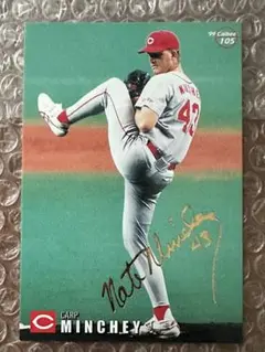 MLB ネイサン・ミンチー　実使用ジャージ　カープ、ロッテ BBM2004 千葉ロッテマリーンズ レギュラーカード No.M22