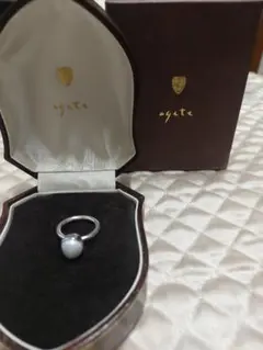 ✨美品✨agete シンプルパールリング