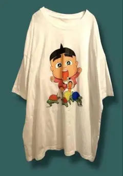 【古着】おぼっちゃまくん　ビッグTシャツ　5XL ホワイト