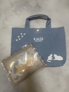 【新品】カルディ ねこバッグ ポーチ 2025年 ※食品無し