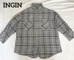 良品‼️INGNI(イング)  グレー　チェックシャツ
