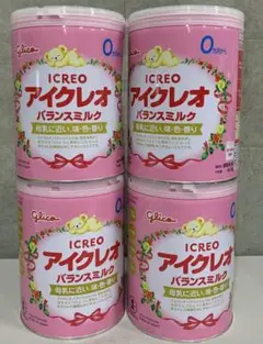 Glico アイクレオ バランスミルク 800g 4缶セット