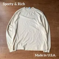 USA製 Sporty & Rich ロングスリーブ Tシャツ ロンT XL